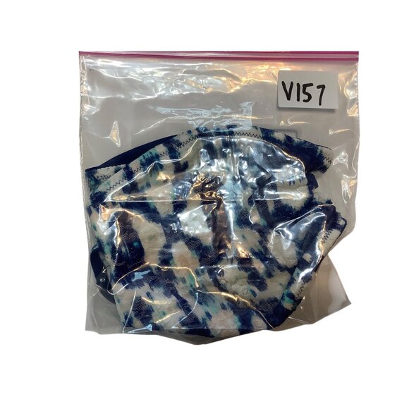 Victoria's Secret Pink Lace Bandeau Bra Medium Blue Abstract Print Strapless - Picture 6 of 6